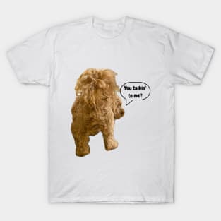 Talk to the tail!  Doodle dog with attitude. T-Shirt